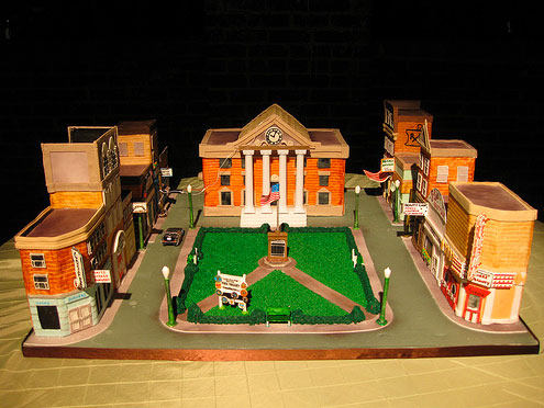 “Back to the Future” Wedding Cake