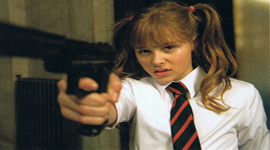 Rate the on screen behavior of 13-year old Chloe Moretz in the Film “Kick-Ass”