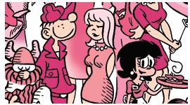 Sunday Comics Go Pink