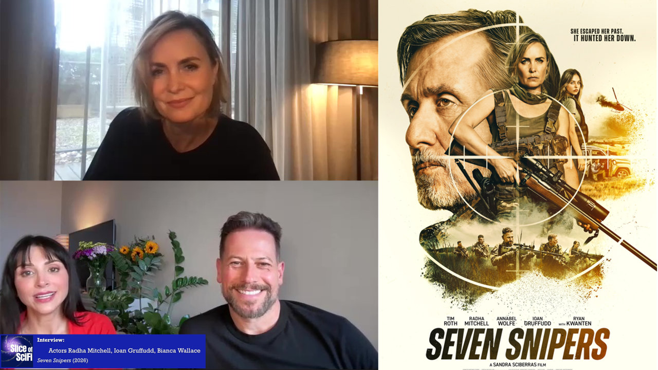 “Seven Snipers”: Radha Mitchell, Ioan Gruffudd and Bianca Wallace The stars of SEVEN SNIPERS talk preparation, building team dynamics and more